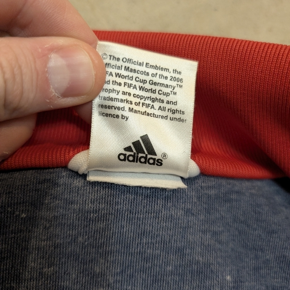 Adidas World Cup 2006 Track Jacket USA Men's L? Flaws Full Zip - Picture 8 of 10